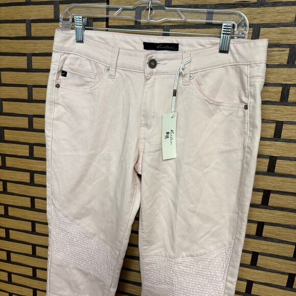 KanCan Pale Pink Moto Style Skinny Leg Jeans‎ Size 9/28 - Picture 3 of 8